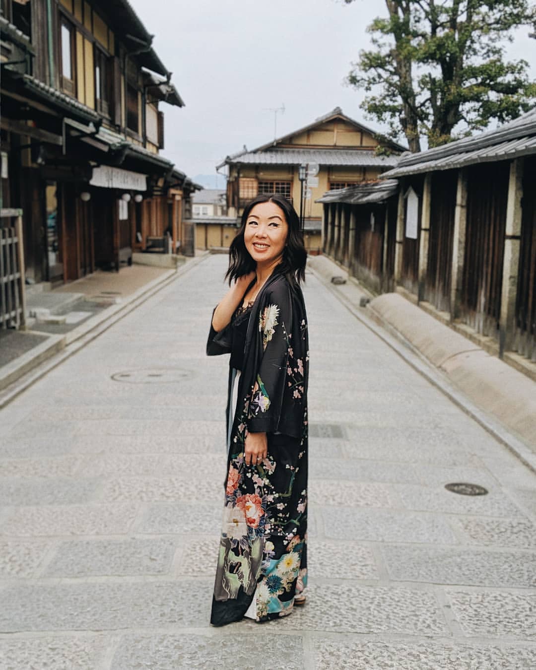 Spring Floral Kimono Robe