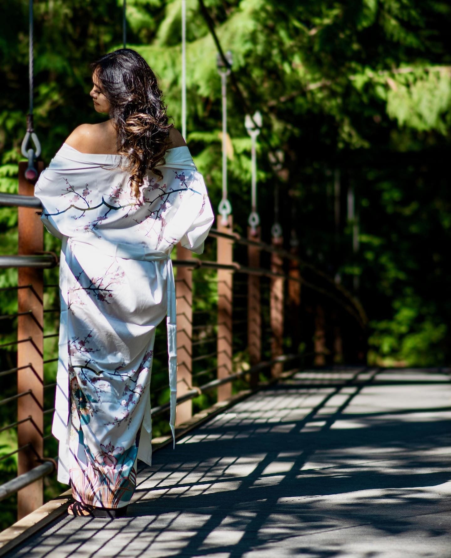 Spring Floral Kimono Robe