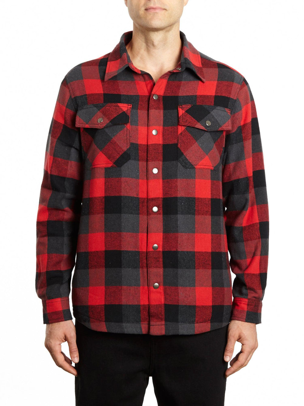 Snap Front Fleece Lined Flannel Shirt Jacket – Stanley Workwear