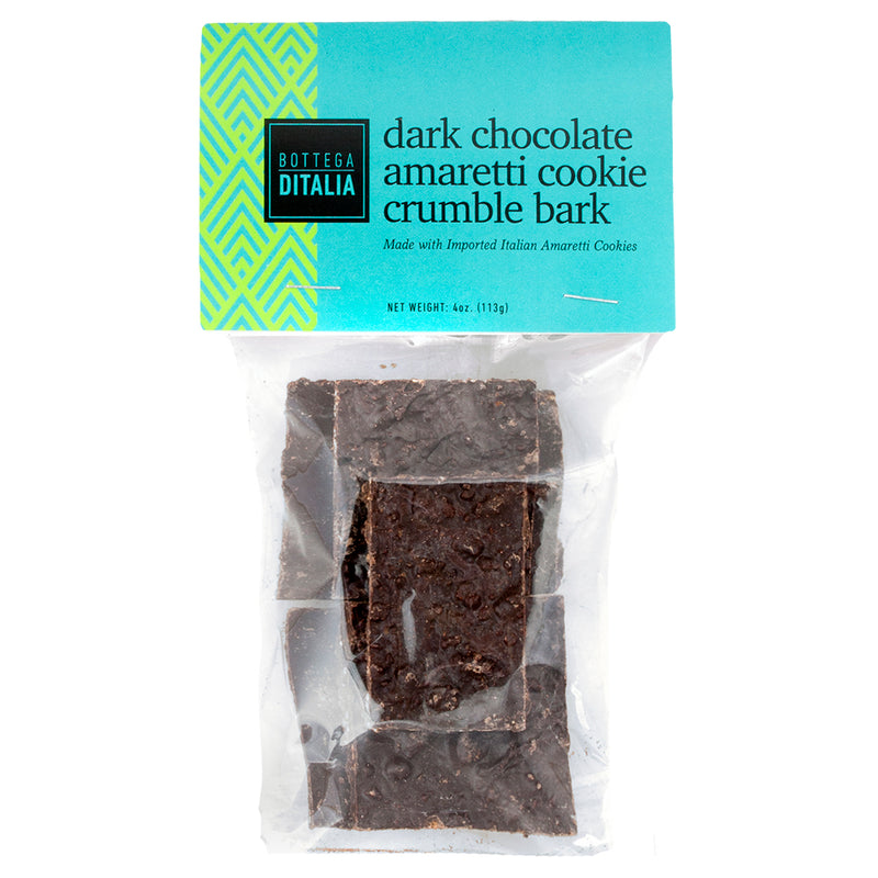 Dark Chocolate Amaretti Cookie Crumble Bark Ditalia