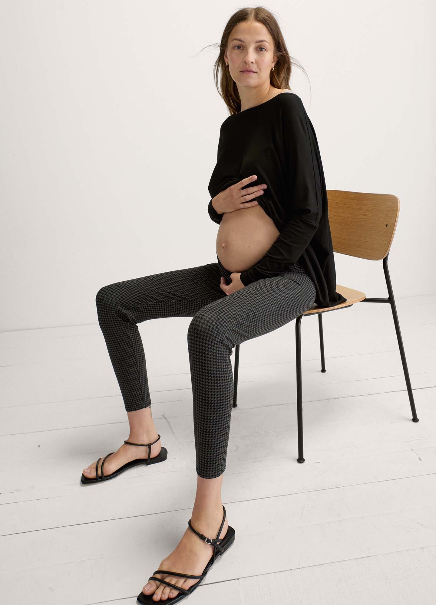 skpabo Maternity Pregnancy Over Bump Support Joggers Comfortable Trousers  for Pregnant Women 