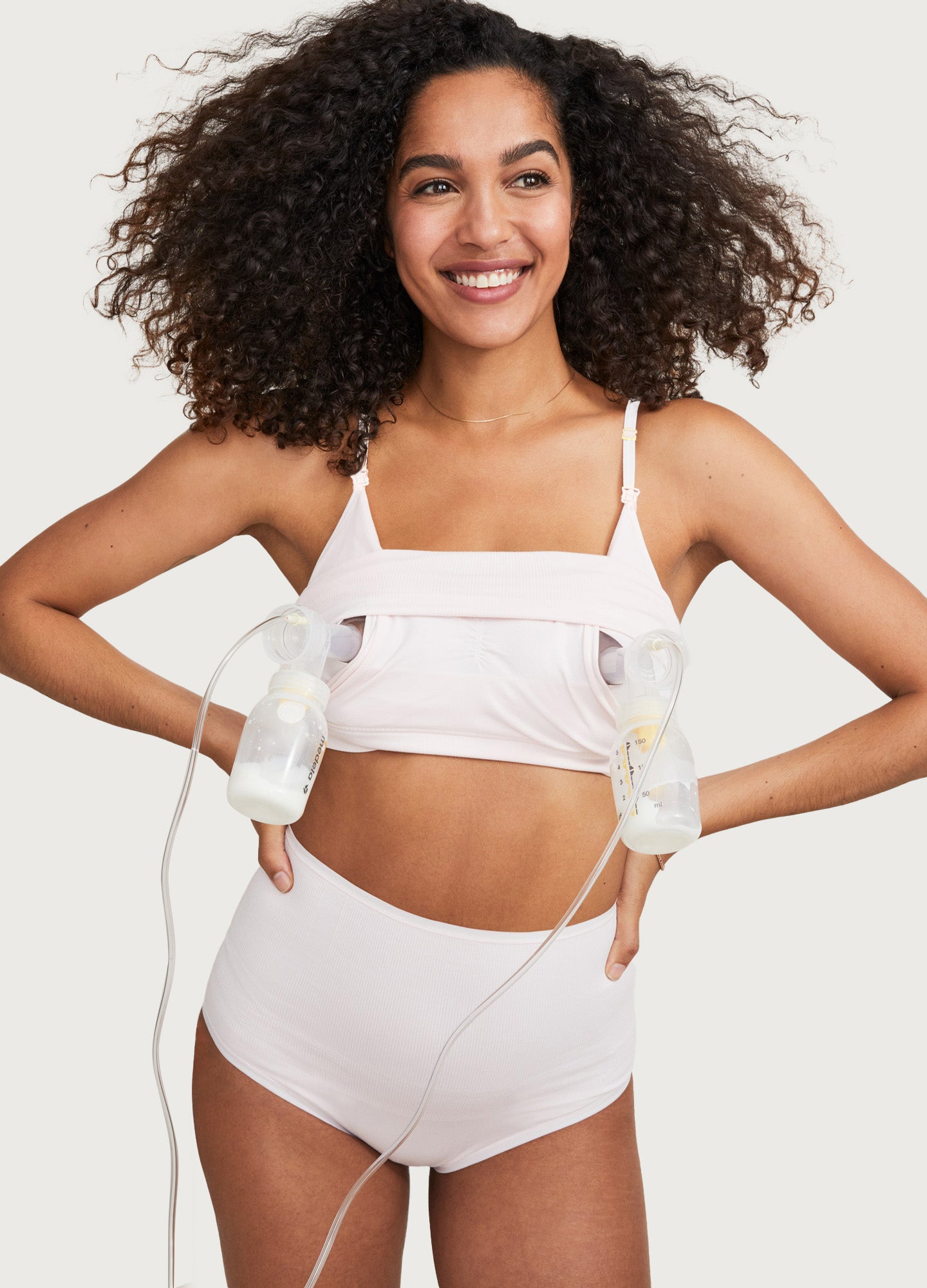 Wire-Free Nursing Bra and Panties Set - Maternity Clothes for