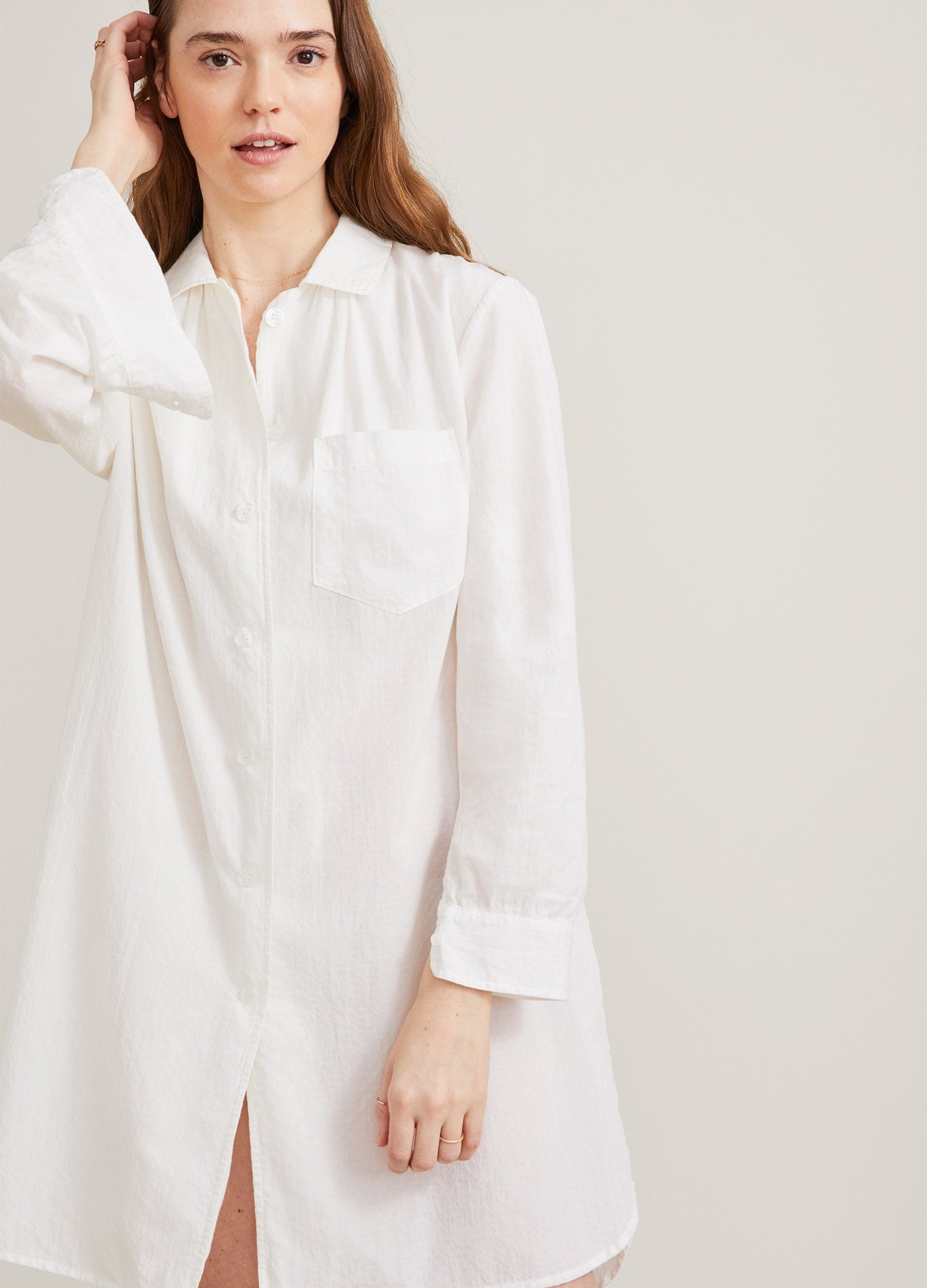 The Organic Cotton Sleep Shirt - Luxe Maternity Sleepwear | HATCH ...