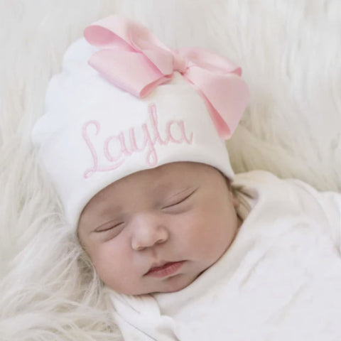 personalized newborn hat