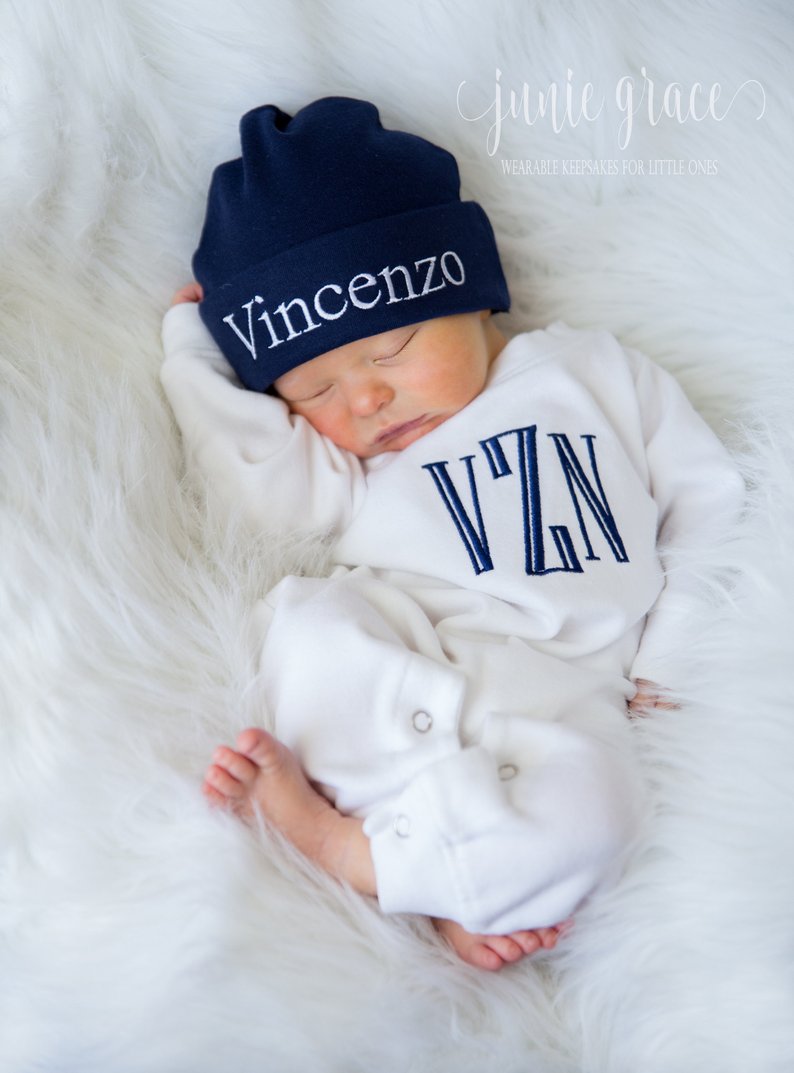 newborn monogrammed clothes