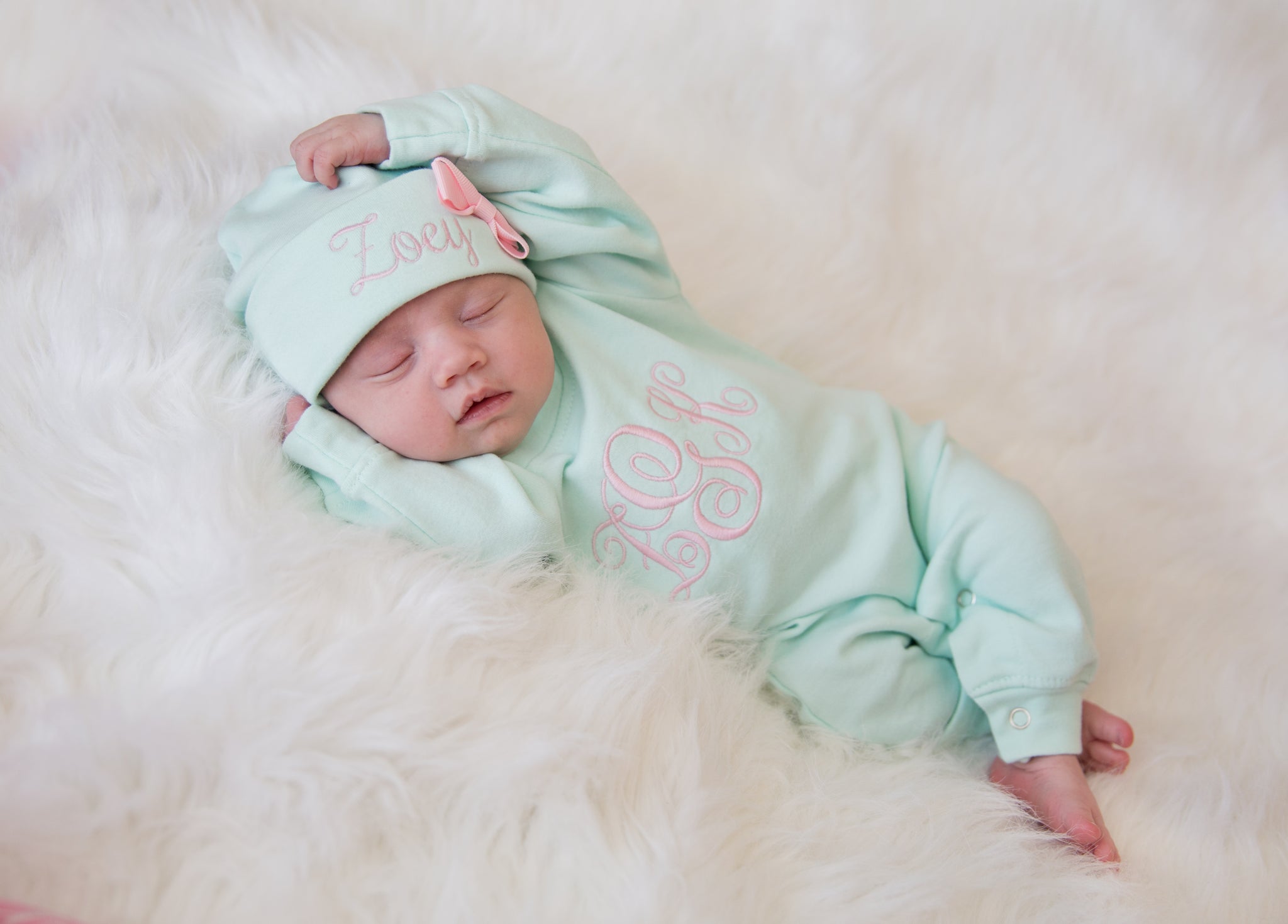 newborn girl rompers