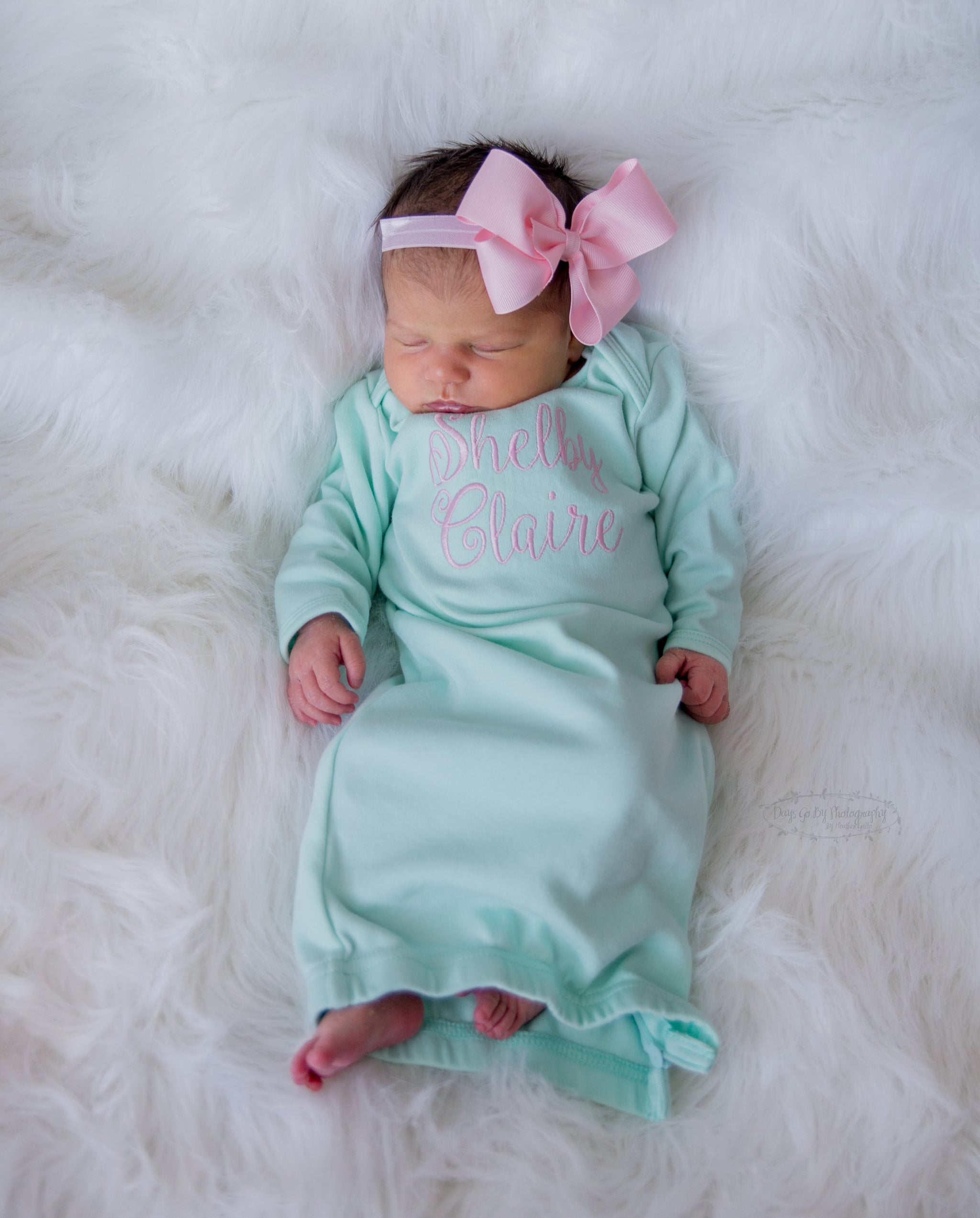 newborn baby girl bows