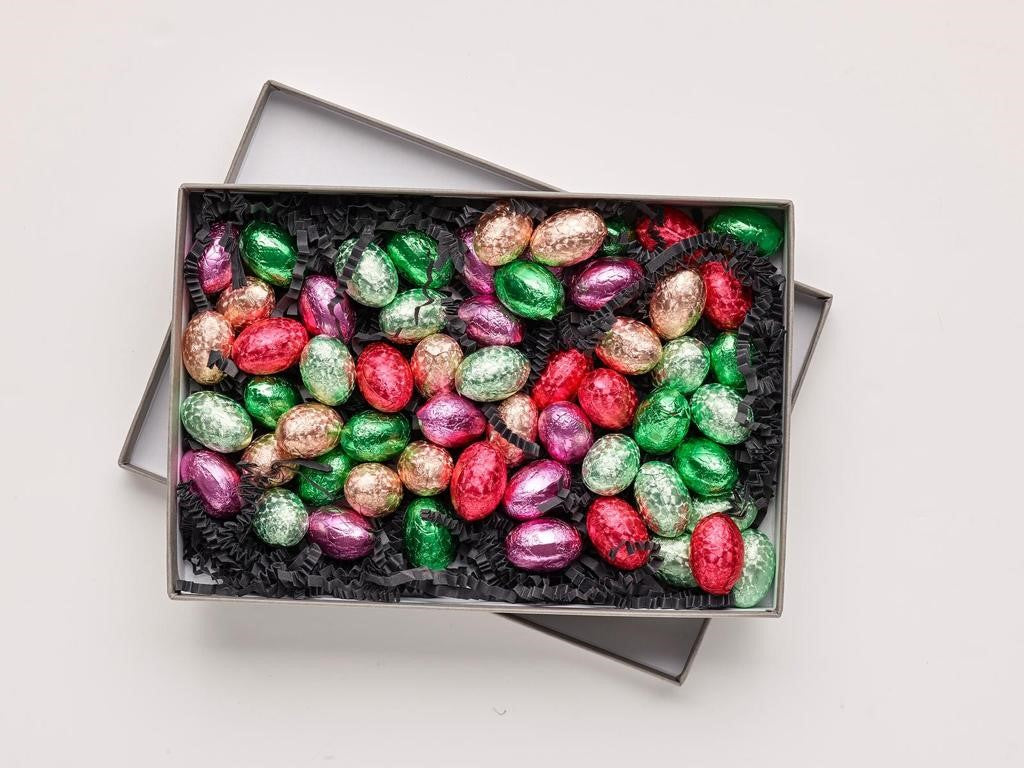 Easter Petite Eggs Mixed Bag, solid dark and milk chocolate