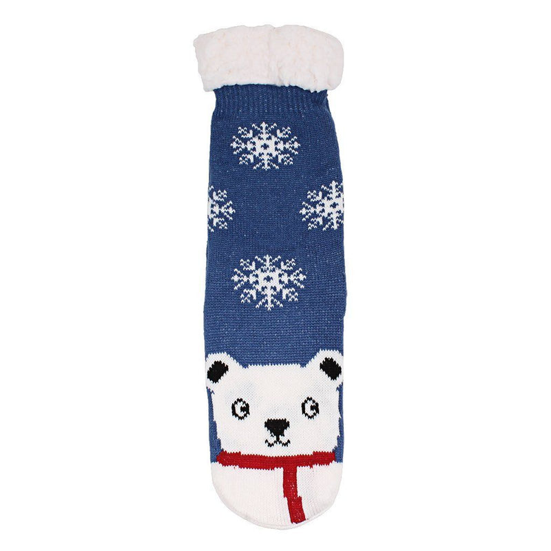Nordic Fleece Bob the Polar Bear Sherpa Lined Socks