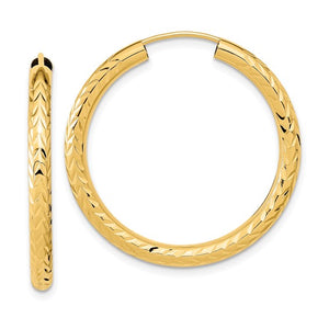 050 CT TW Diamond Hoop Earrings in 10K Gold  Peoples Jewellers