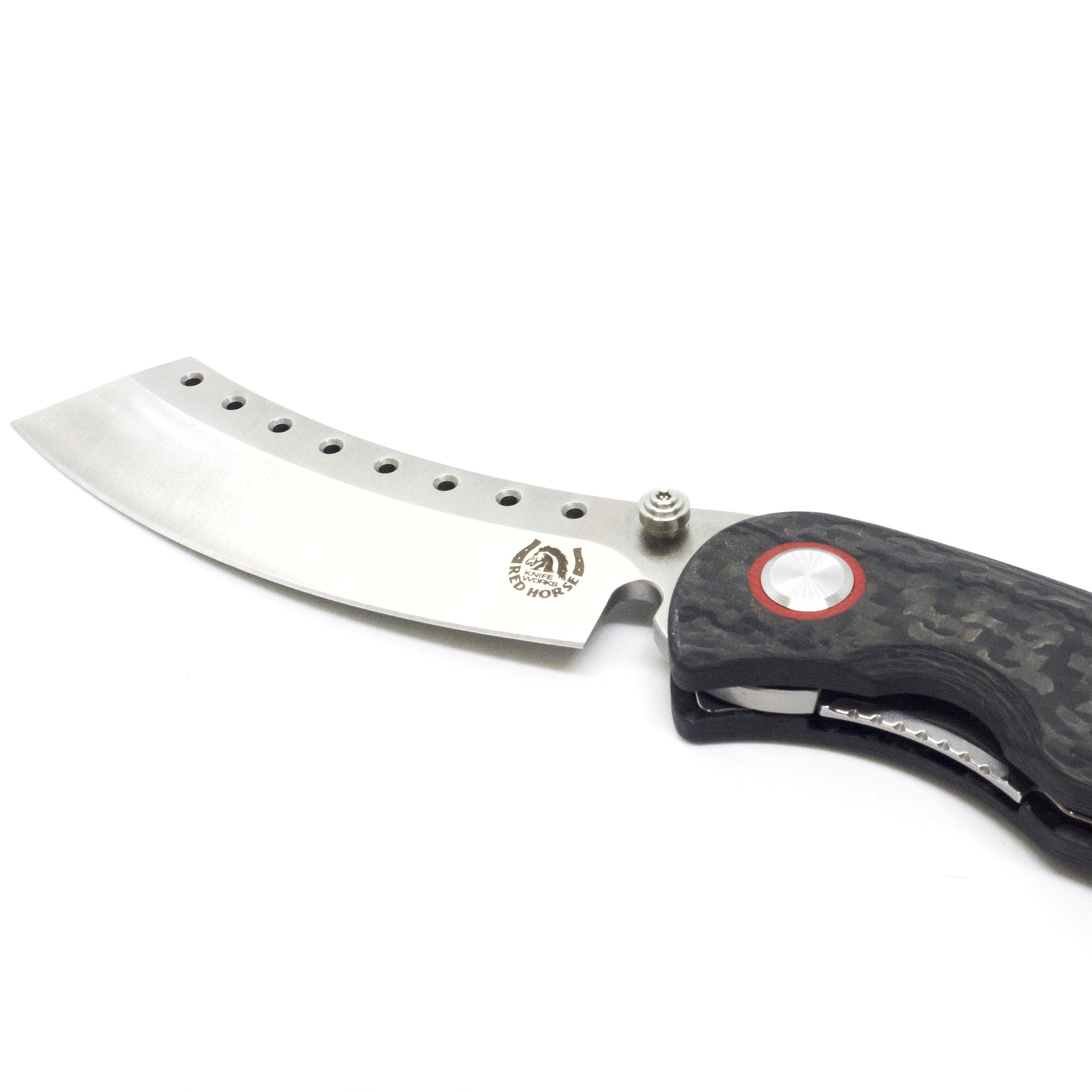 Hell P Series Carbon Fiber w/ Satin Blade – Red Horse Knife Works