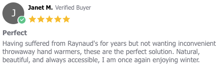 Customer Review of fur-based Hand warmers - Best Alternative Product to Raynaud's Gloves