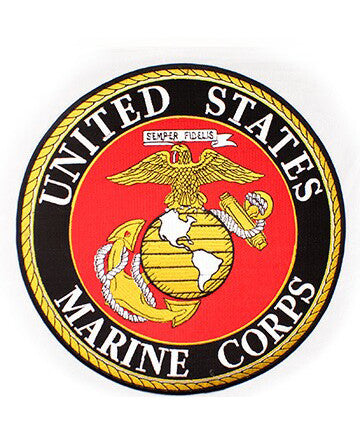 US Marine Corps Insignia Rocker Back Patch (10 inch) – Design-Apparel.com