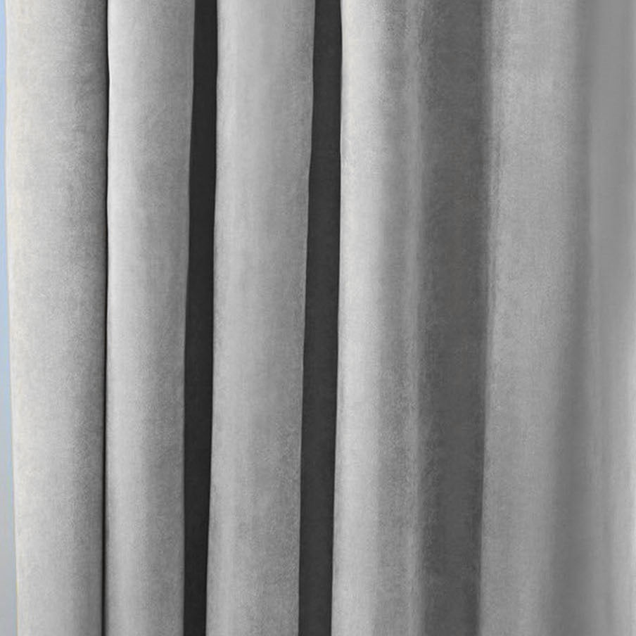 Nordic Light Grey Velvet Curtains Custom Made Velvet Curtains Koikaa