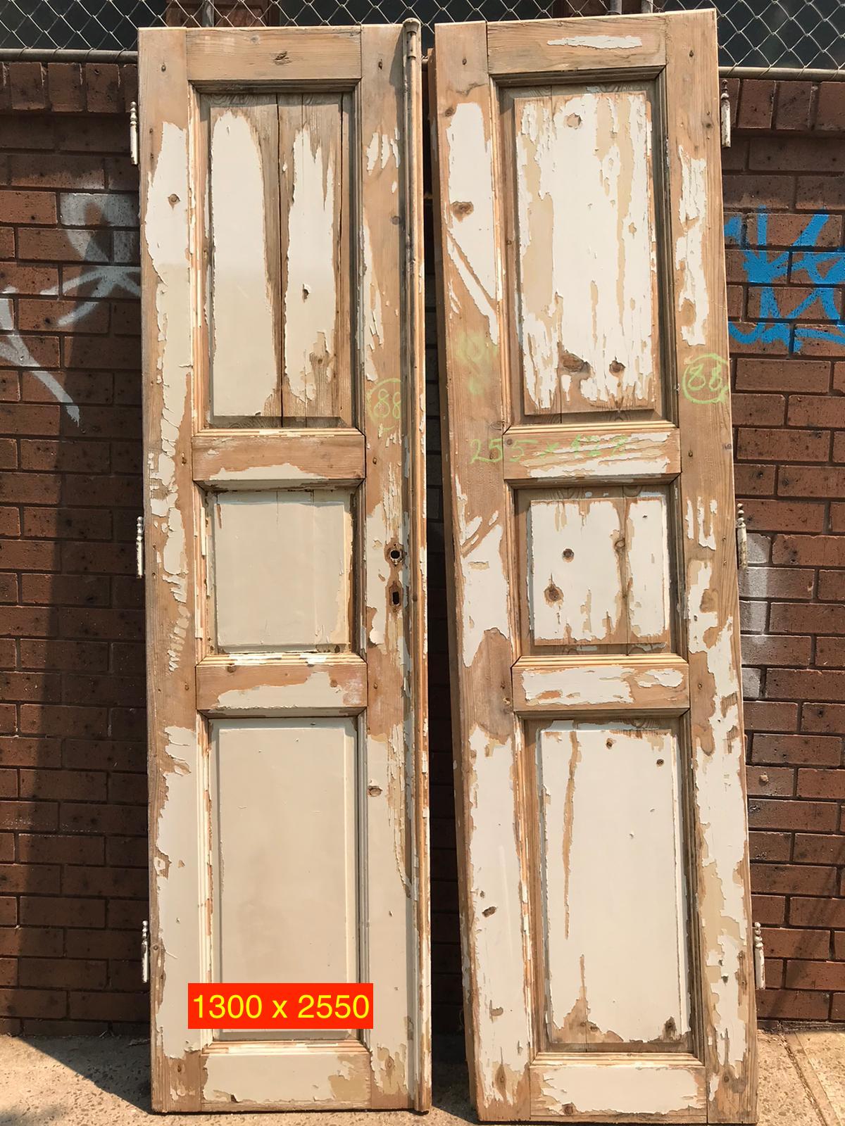 Vintage French wooden house door #2736 – Fossil Vintage Australia