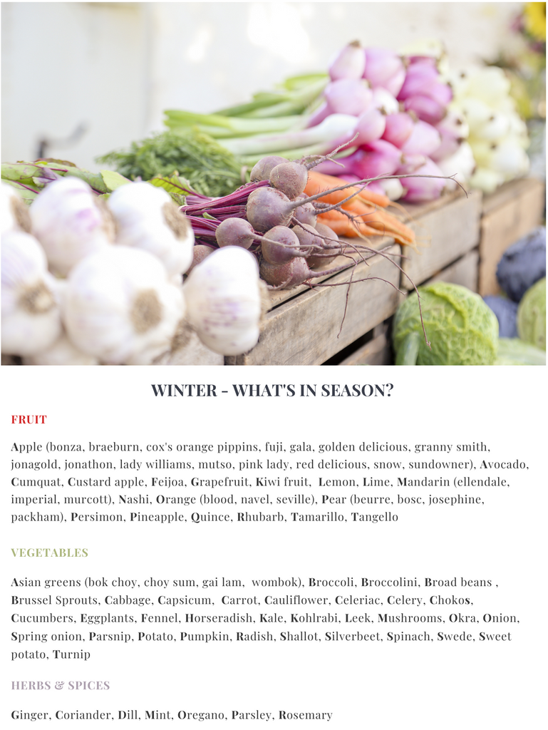 Winter Seasonal Produce Guide