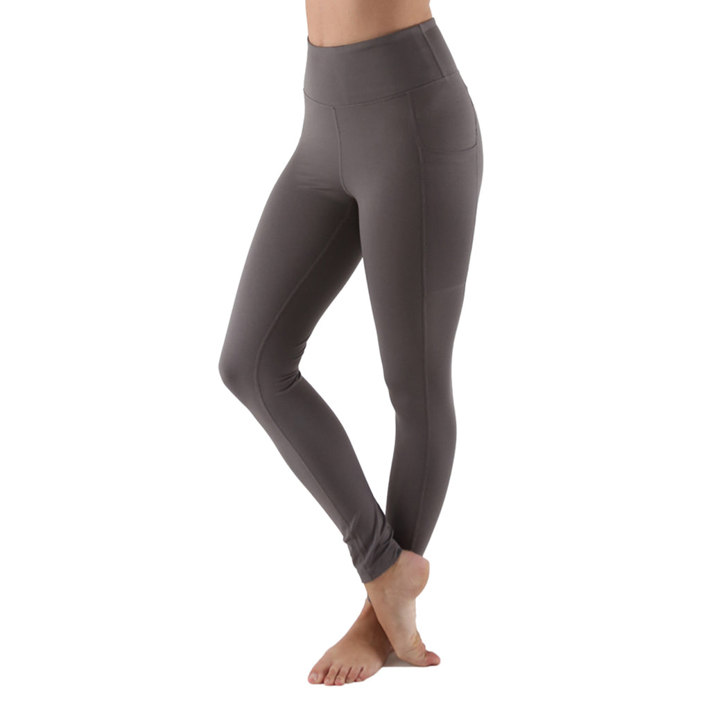 Women S High Waist Active Long Yoga Compression Leggings Dark Gray Aekonami Llc
