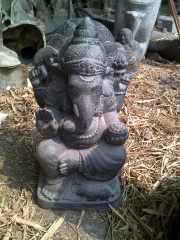 Large Stone cast Ganesh statue