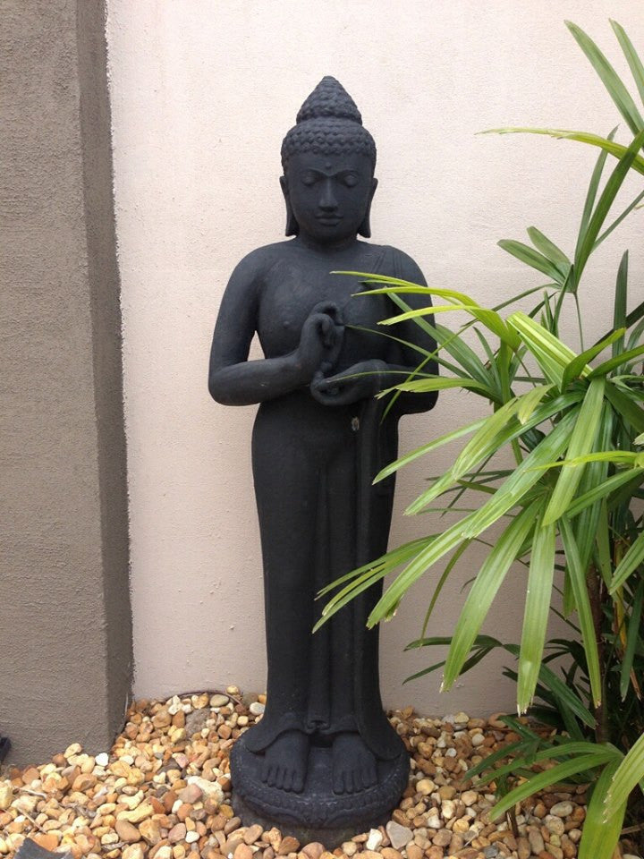 Balinese Cast Concrete Buddha Garden Statue – Bali Mystique