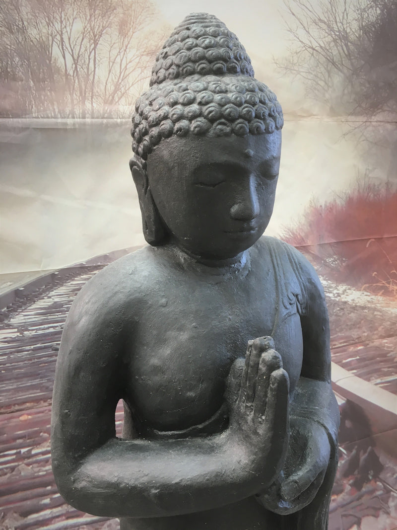 Balinese Cast Concrete Buddha Garden Statue – Bali Mystique