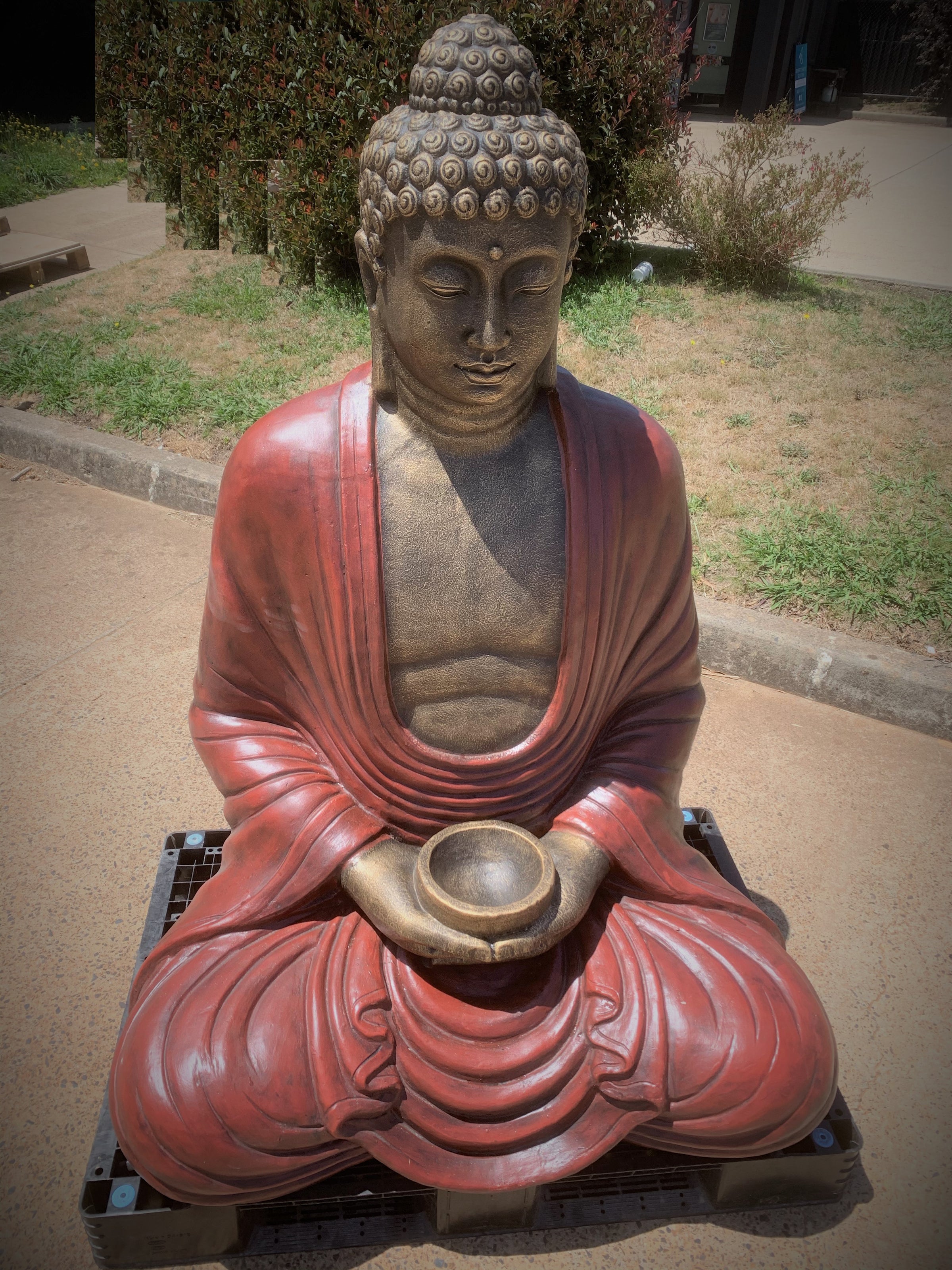 Large Sitting Buddha Garden Statue – Bali Mystique