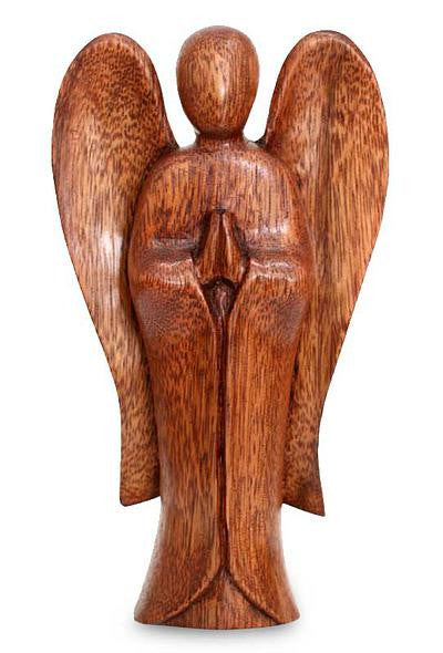 Balinese Hand Carved Angel Wood Carving Statue 1402 eBay