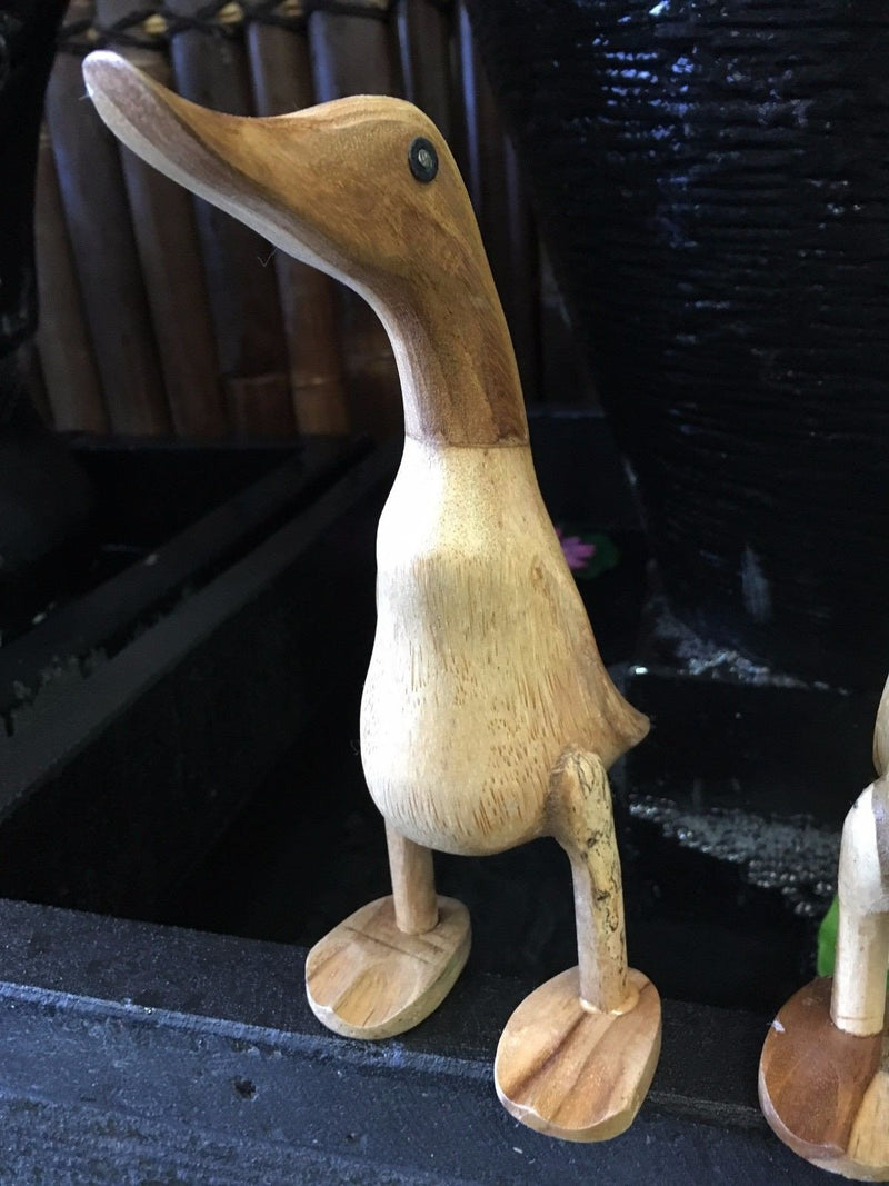 Balinese Handmade Small Wooden Duck Statue – Bali Mystique