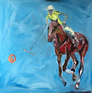Polo pony after the ball. Oil on Canvas. for sale