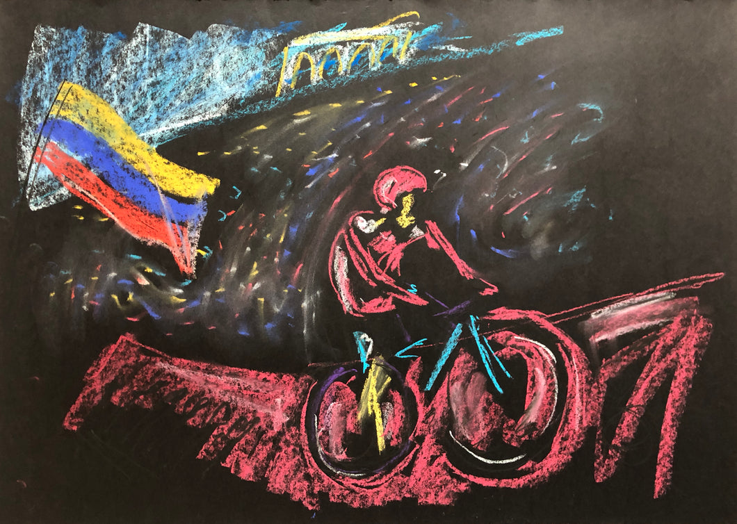 Richard Carapaz First Ecuadorian Winner Of The Giro D Italia Cyclin Garth Bayley Art