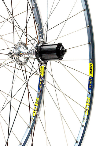 Campagnolo C-Record hubs laced to Mavic Open Pro SUP rims by XLR8 Performance Bicycle Wheels