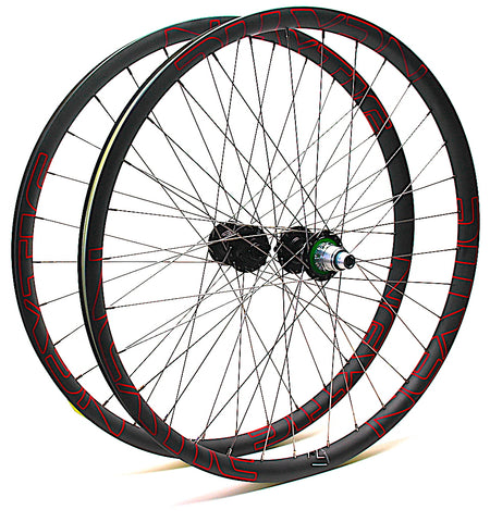 Hope Pro4 on Nextie Carbon Asymmetric Rims by XLR8 Performance Bicycle Wheels Pair