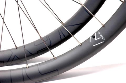 Nextie 29er Asymmetric Decal on Bontrager Rhythm Comp by XLR8 Performance Bicycle Wheels