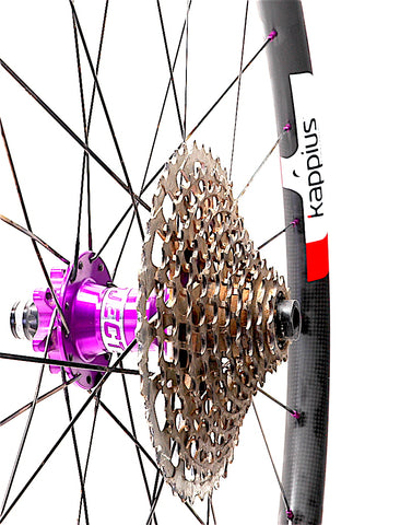 XLR8 Performance Bicycle Wheels rebuild of Project321 hub onto Kappius Carbon MTB rim