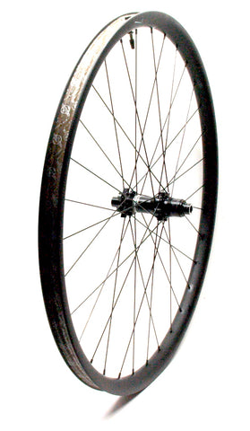 Specialized Roval DTSwiss 240s 142+ built onto Nextie Asymmetric Carbon rim by XLR8 Performance Bicycle Wheels Wheel