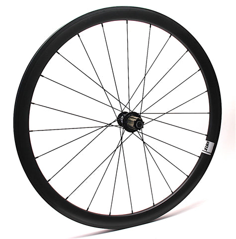 XLR8 MD Campagnolo Hub on Carbonal rim XLR8 Performance Bicycle Wheels side