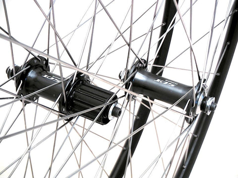 Image of XLR8 Rouleur rims handbuilt on Shimano 105 hubs with Sapim Race spokes.