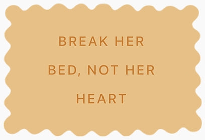 biscuits personnalisés message coquin break her bed not her heart