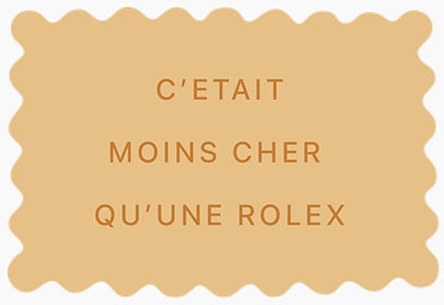 Une idée cadeau personnalisée originale pour un anniversaire : des biscuits personnalisés C'était moins cher qu'une rolex