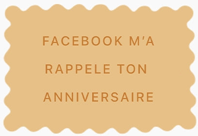 Une idée cadeau personnalisée originale pour un anniversaire : des biscuits personnalisés Facebook m'a rappelé ton anniversaire