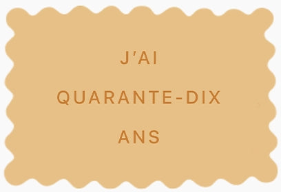 Une idée cadeau personnalisée originale pour un anniversaire : des biscuits personnalisés J'ai quarante-dix ans