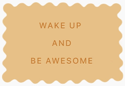 Petite attention réconfort biscuits personnalisés wake up and be awesome