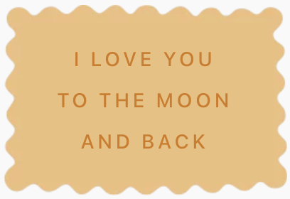 biscuits personnalisés déclaration amour originale I love you to the moon and back