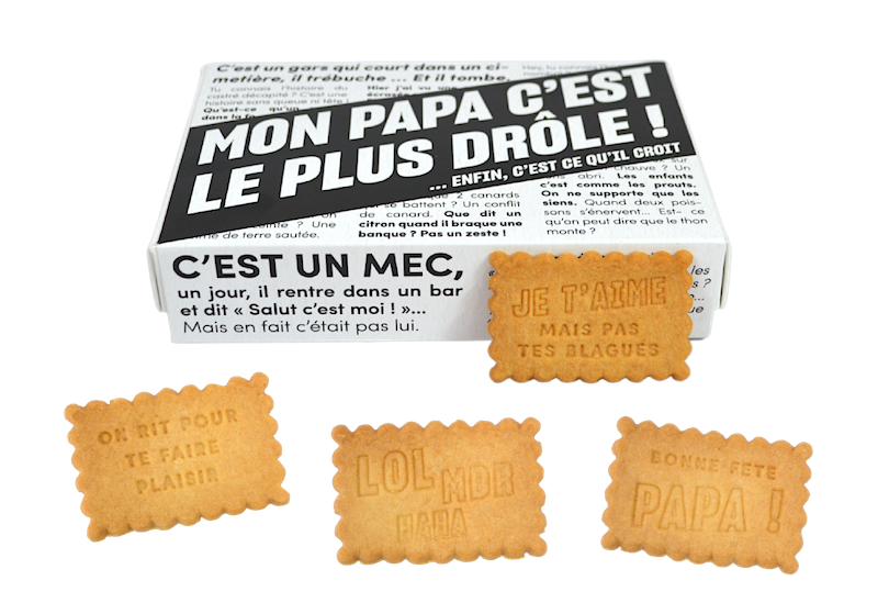 coffret de biscuits personnalisés idée cadeau fête des pères Shanty Biscuits