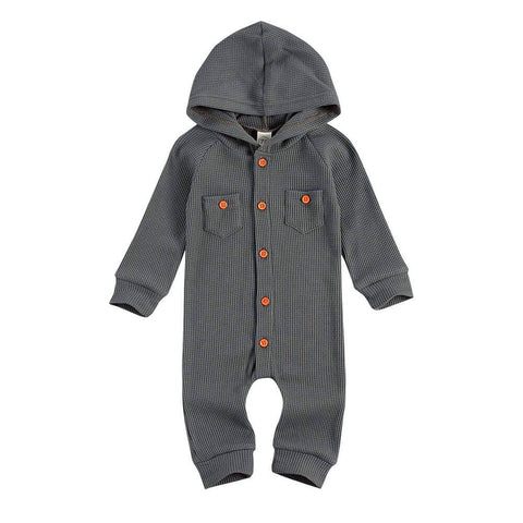 hooded baby jumpsuit