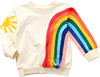 toddler girl rainbow sweatshirt