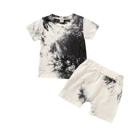 Black and White Tie Dye Set