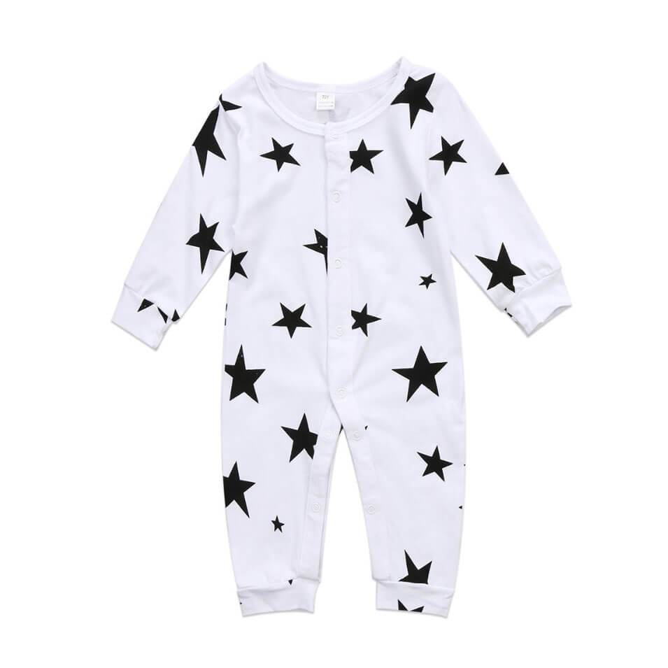Bende Verwacht het Wizard Unisex Baby Long Sleeve Star Jumpsuit – The Trendy Toddlers