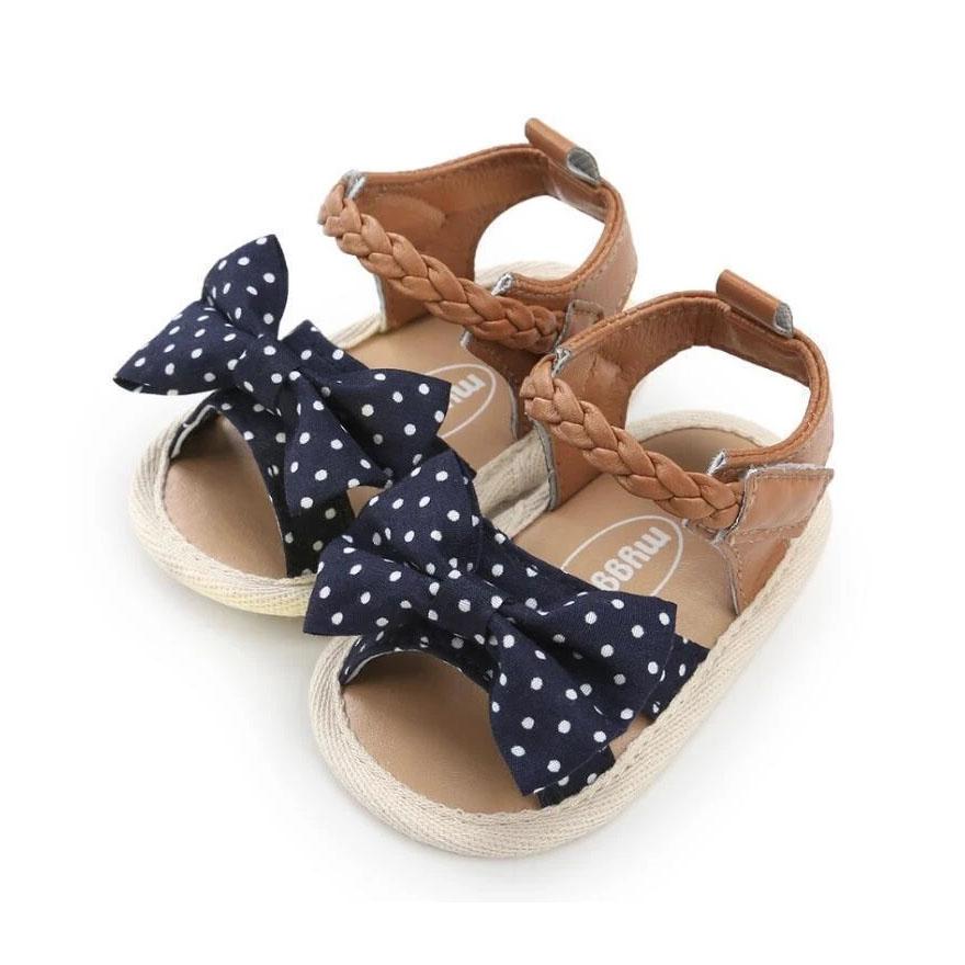 Baby Girl Polka Dot Bow Sandals – The Trendy Toddlers