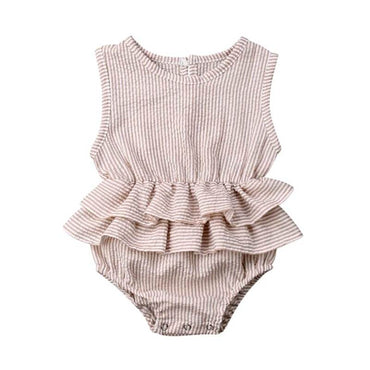 white ruffle romper newborn