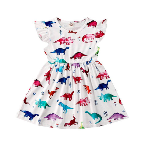 Dinosaur Toddler Girl Dress